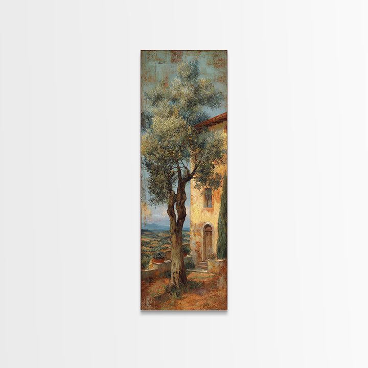Sunlit Provence Olive Grove Canvas Print, French Country Art, Original Painting, Farmhouse Decor, Country, Coastal Wall Art, FCA-1x3-41