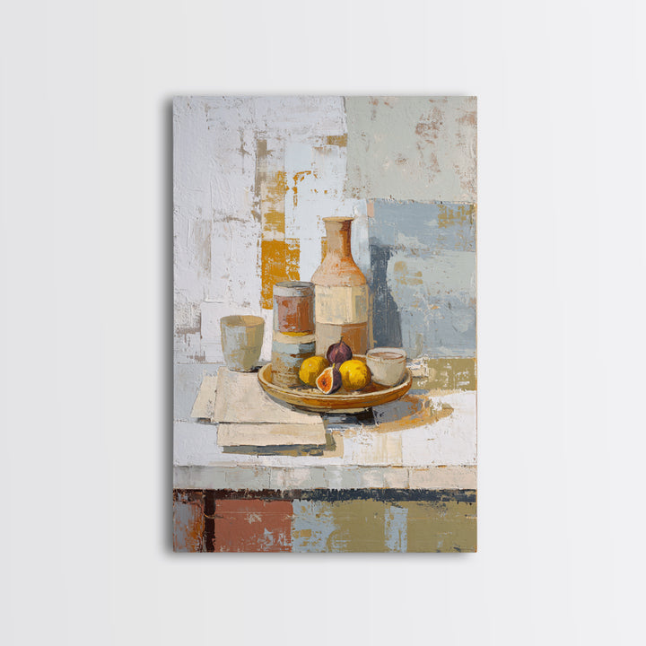 Figs on Ceramic Plate Canvas Print, French Country Art, French Country, Farmhouse Decor, Fine Art, Country, Statement Artwork, FCA-2x3-72