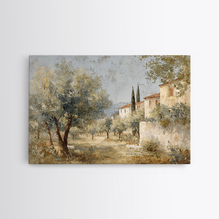 Sunlit Provence Olive Grove Canvas Print, French Country Art, Original Painting, Farmhouse Decor, Country, Coastal Wall Art, FCA-3x2-57