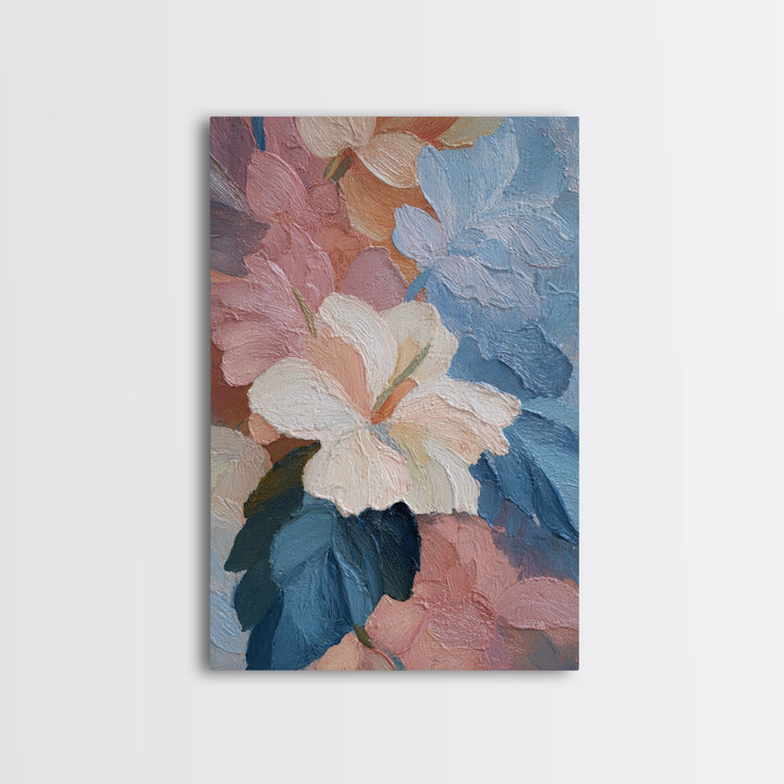 Abstract Flower Forms Canvas Print, Floral Art, Art, Living Room Decor, Oil Painting, Bloom, Art Nouveau Decor, FLO-2x3-50