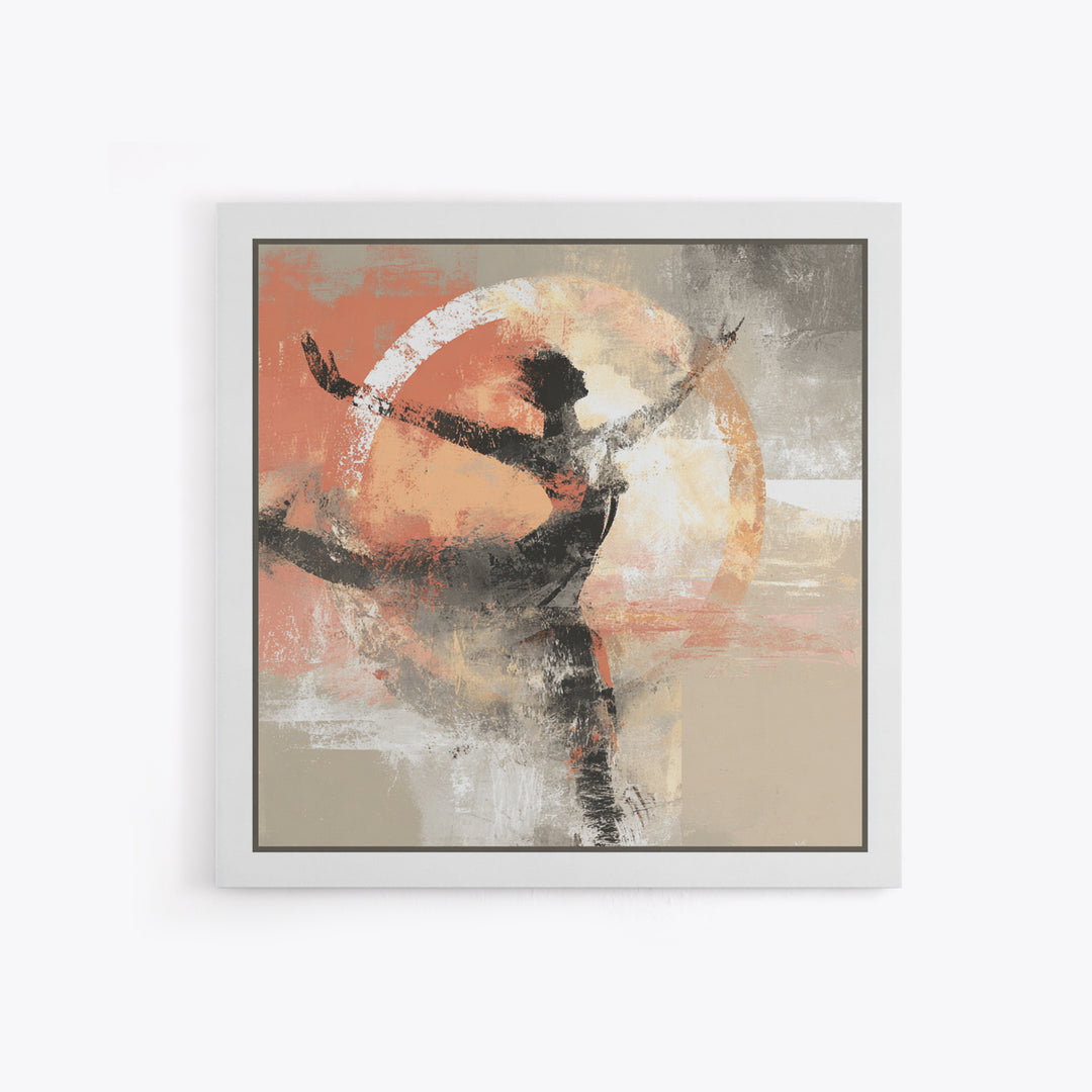 Abstract Human Figure Canvas Print, Fitness Studio Art, Gym Wall Decor, Gym Decor, Fine Art, Motion, Yoga Room Decor, FSA-1x1-26
