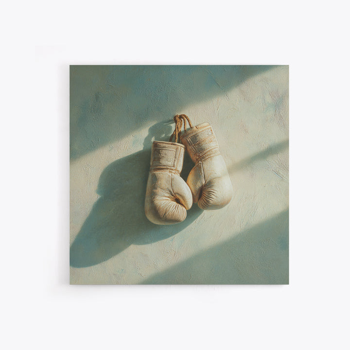 Boxing Gloves Still Life Framed Canvas Print, Fitness Studio Art, Gym Poster, Gym Decor, Fine Art, Motion, Modern Decor, FSA-1x1-53