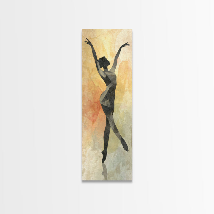 Female Athlete Stretching Canvas Print, Fitness Studio Art, Gallery Decor, Gym Decor, Fine Art, Motion, Minimalist Decor, FSA-1x3-39