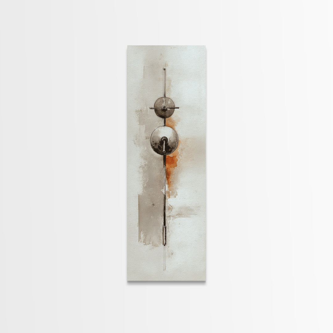 Barbell Plate Study Framed Canvas Print, Fitness Studio Art, Minimalist Art Print, Gym Decor, Fine Art, Motion, Home Decor, FSA-1x3-4