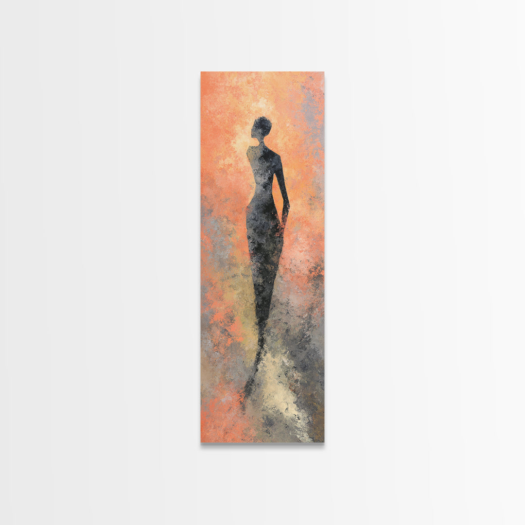 Abstract Human Figure Canvas Print, Fitness Studio Art, Home Gym Wall Art, Gym Decor, Fine Art, Motion, Art Print, Room Decor, FSA-1x3-86