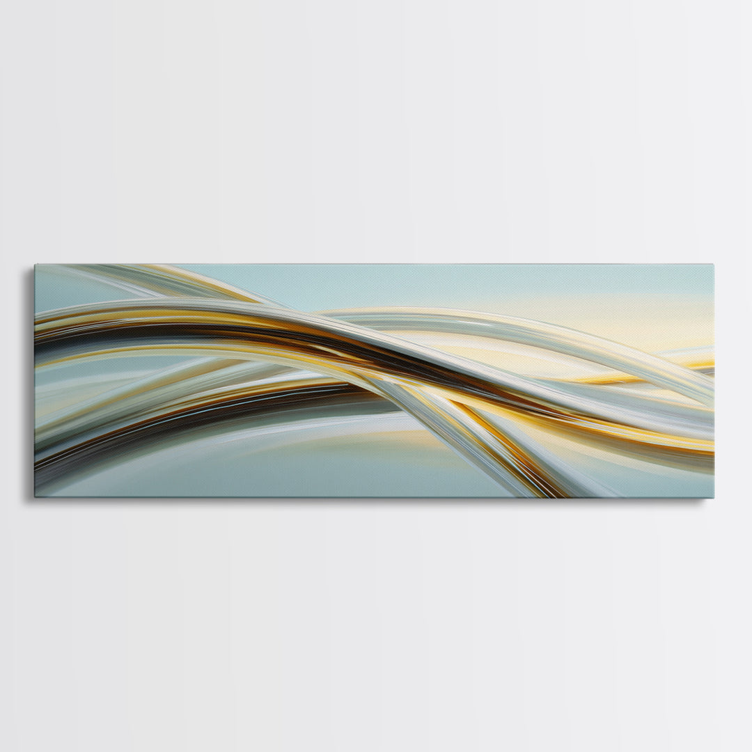 Jump Rope Movement Captured as Curved Lines Canvas Print, Fitness Studio Art, Gym Decor, Abstract Art, Motion, FSA-3x1-50