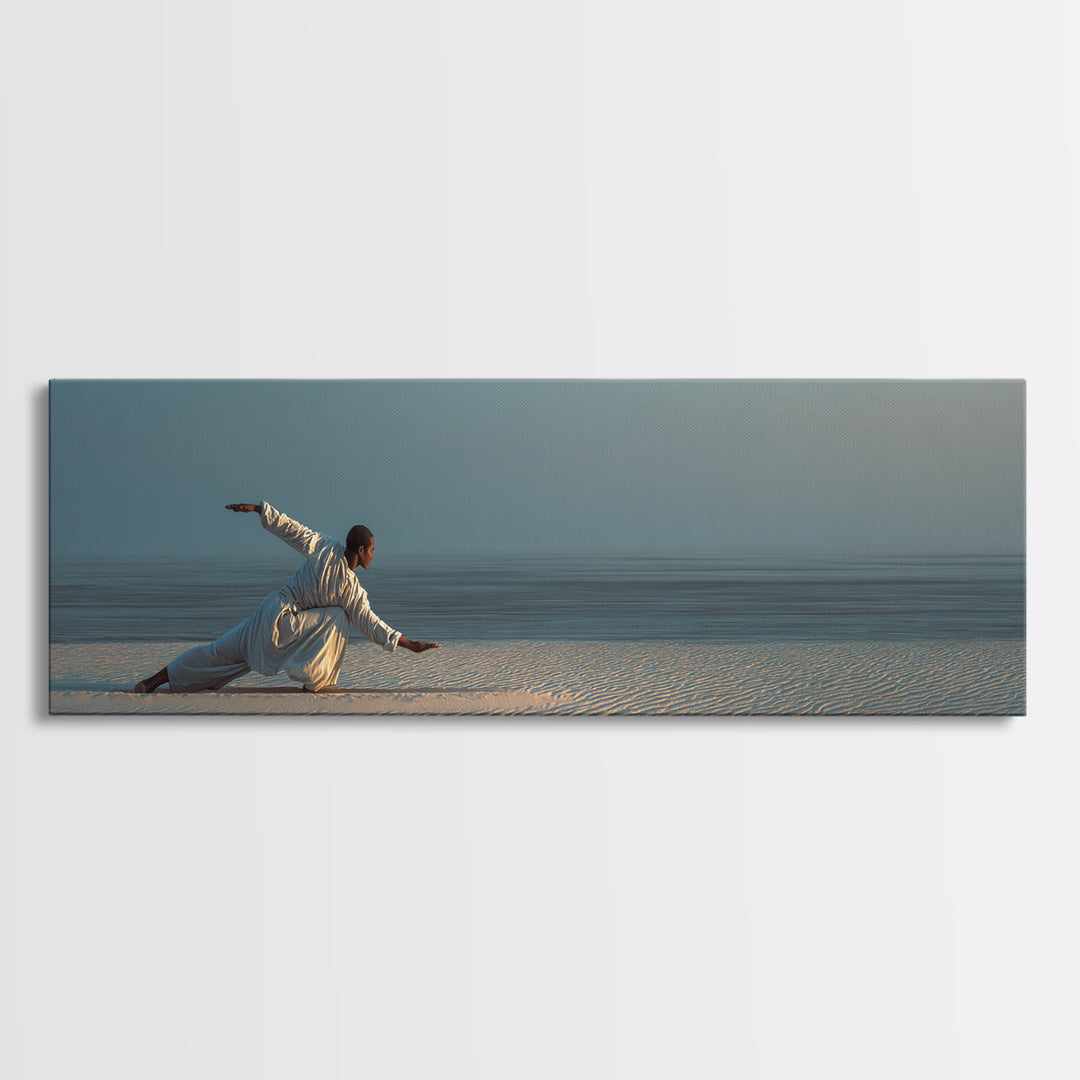 Sprinter Start Position Canvas Print, Fitness Studio Art, Statement Artwork, Gym Decor, Fine Art, Motion, Large Wall Art, FSA-3x1-78