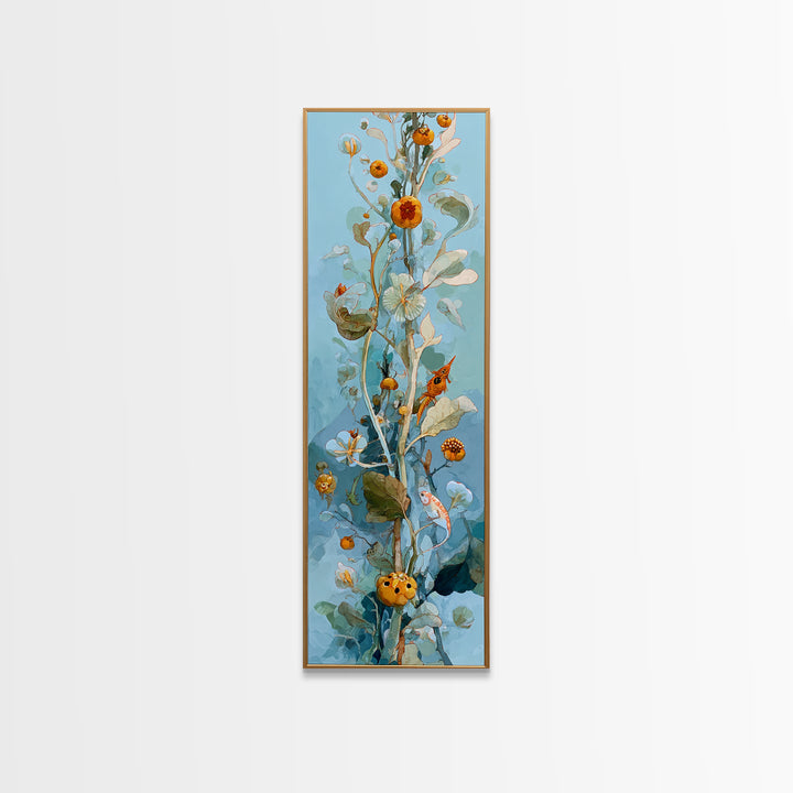 Enchanted Forest Path Glowing Canvas Print, Fairy Tale Art, Minimalist Decor, Living Room Decor, Oil Painting, Storybook, FTA-1x3-13