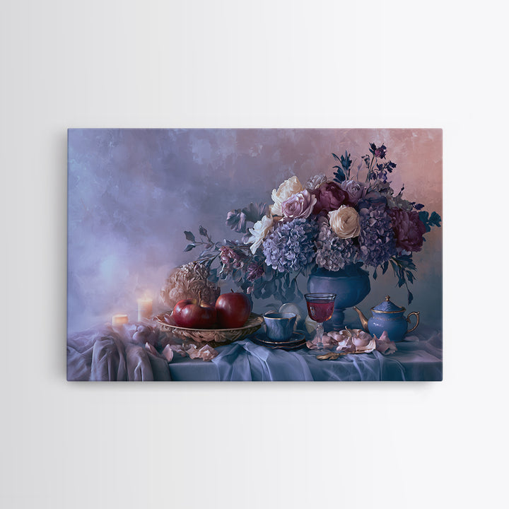 Enchanted Apple with Deep Red Shine Framed Canvas Print, Fairy Tale Art, Whimsical Wall Art, Living Room Decor, Storybook, FTA-3x2-24