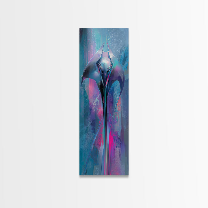 Future Ocean Lab Framed Canvas Print, Futuristic Art, Modern Wall Decor, Living Room Decor, Fine Art, Future, Home Decor, FUT-1x3-3