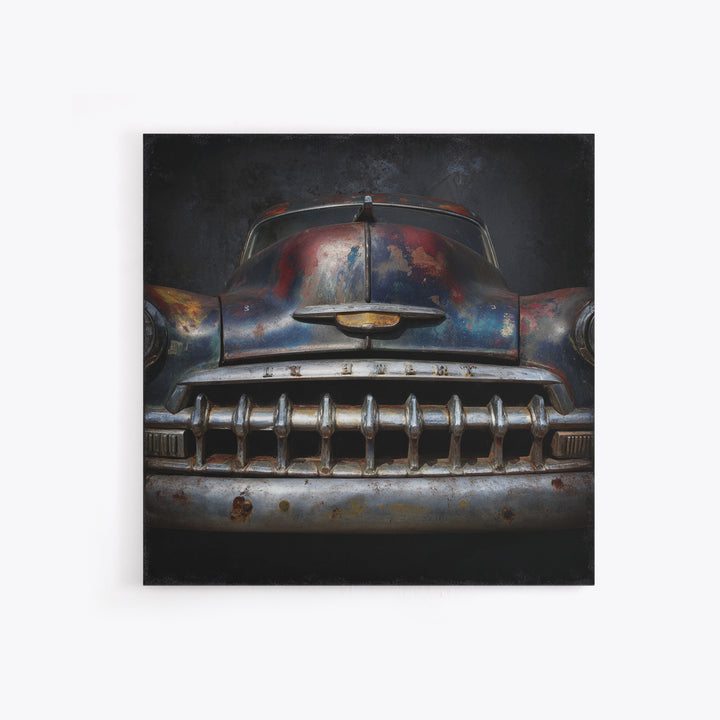 Classic Muscle Car Front Grill Canvas Print, Garage Art, Modern Decor, Garage Decor, Fine Art, Motor, Home Decor, Wall Decor, GAR-1x1-49