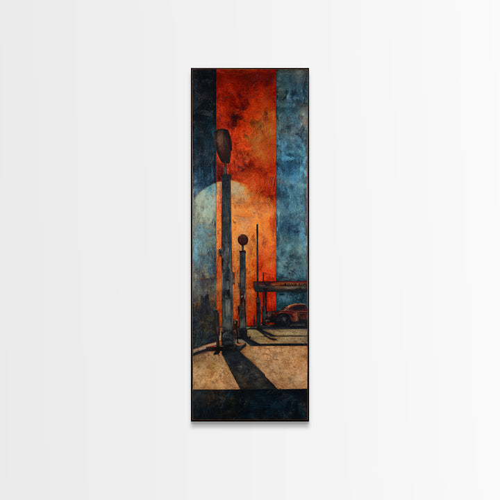 Route 66 Road Scene Without Text Canvas Print, Garage Art, Art Print, Garage Decor, Fine Art, Motor, Canvas Wall Art, GAR-1x3-77