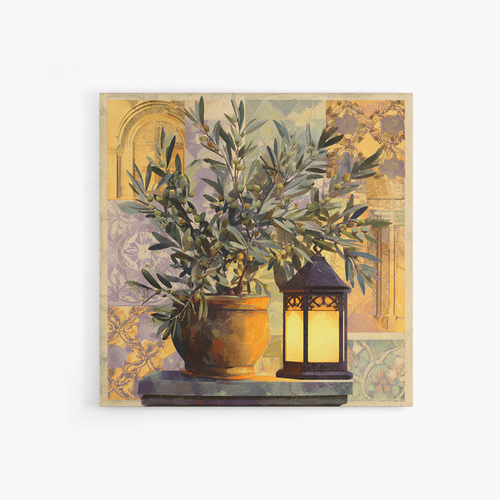Olive Branch Still Life Canvas Print, Guest Bedroom Art, Minimalist Wall Art, Bedroom Decor, Fine Art, Guest, Luxury Decor, GBA-1x1-17