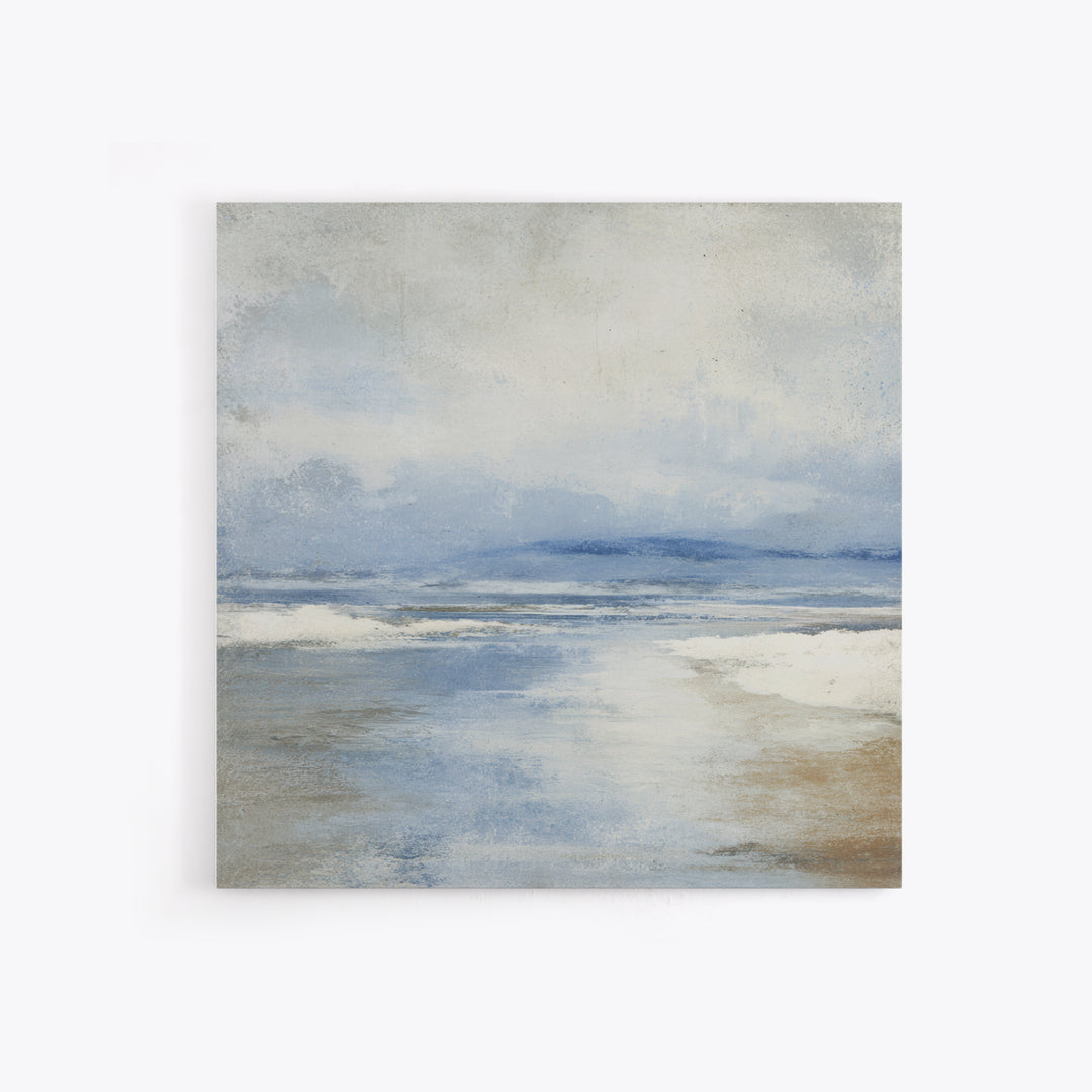 Coastal Dunes in Pale Blue and Sand Framed Canvas Print, Guest Bedroom Art, Fine Art Print, Bedroom Decor, Fine Art, Guest, GBA-1x1-29