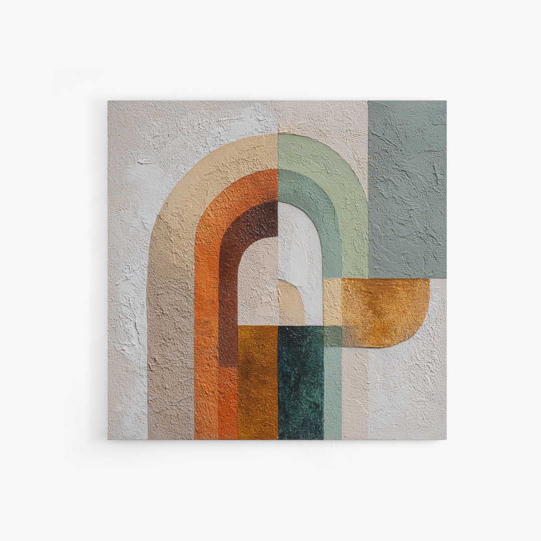 Warm Abstract Arches Canvas Print, Guest Bedroom Art, Framed Wall Art, Bedroom Decor, Fine Art, Guest, Farmhouse Wall Decor, GBA-1x1-3