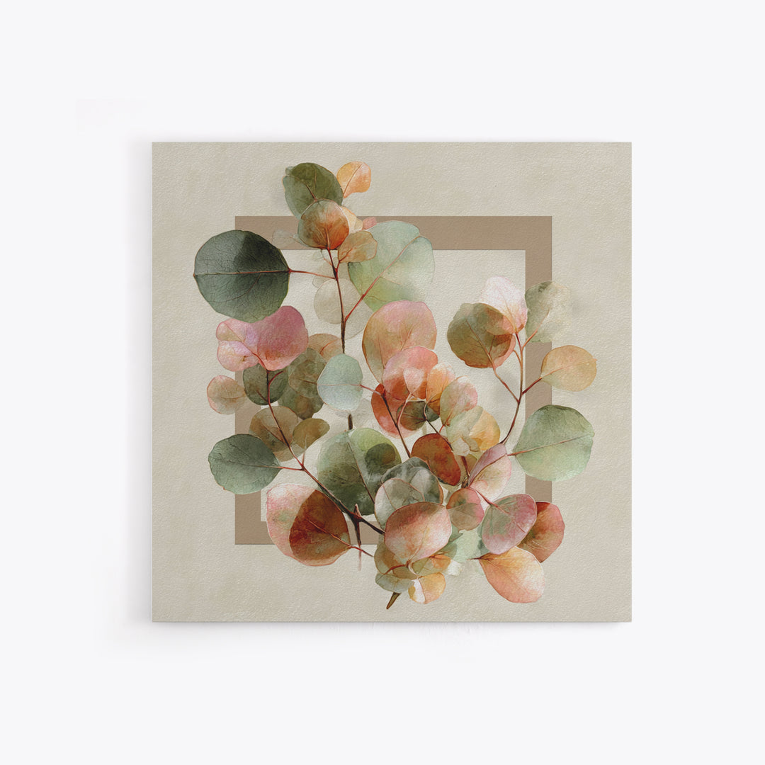 Calming Eucalyptus Watercolor Branches Framed Canvas Print, Guest Bedroom Art, Downloadable Prints, Bedroom Decor, Guest, GBA-1x1-34