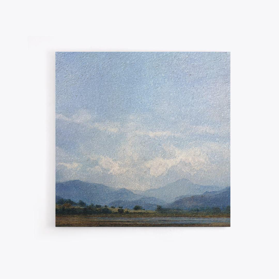 Gentle Rain over Distant Hills Framed Canvas Print, Guest Bedroom Art, Poster, Bedroom Decor, Fine Art, Guest, Farmhouse Decor, GBA-1x1-48