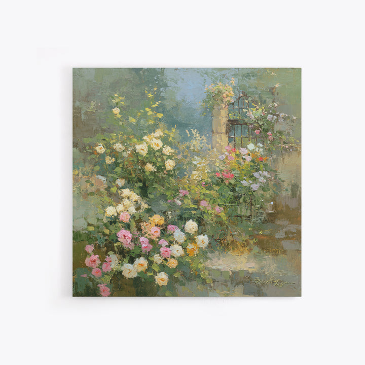 Neutral Peony Painting Framed Canvas Print, Guest Bedroom Art, Statement Artwork, Bedroom Decor, Fine Art, Guest, Wall Decor, GBA-1x1-57