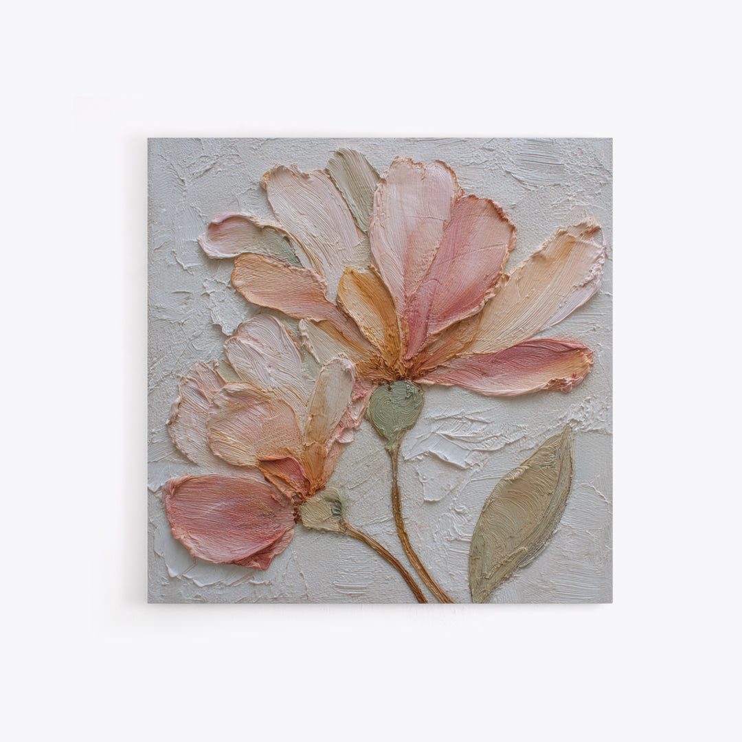 Gentle Botanical Line Drawing Trio Framed Canvas Print, Guest Bedroom Art, Bedroom Wall Art, Bedroom Decor, Watercolor Art, GBA-1x1-6
