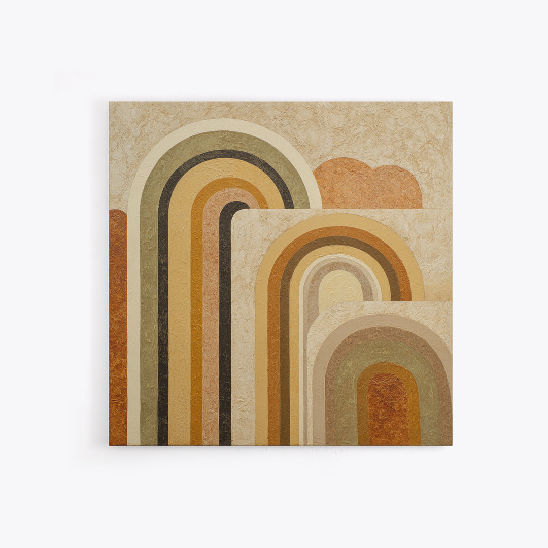Warm Abstract Arches Canvas Print, Guest Bedroom Art, Modern Decor, Bedroom Decor, Abstract Art, Guest, Home Decor, Poster, GBA-1x1-75