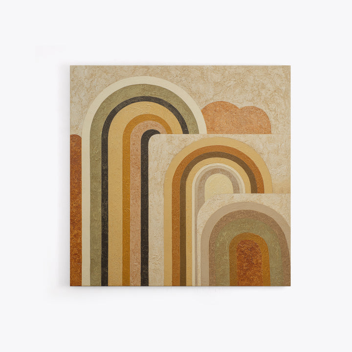 Warm Abstract Arches Canvas Print, Guest Bedroom Art, Modern Decor, Bedroom Decor, Abstract Art, Guest, Home Decor, Poster, GBA-1x1-75