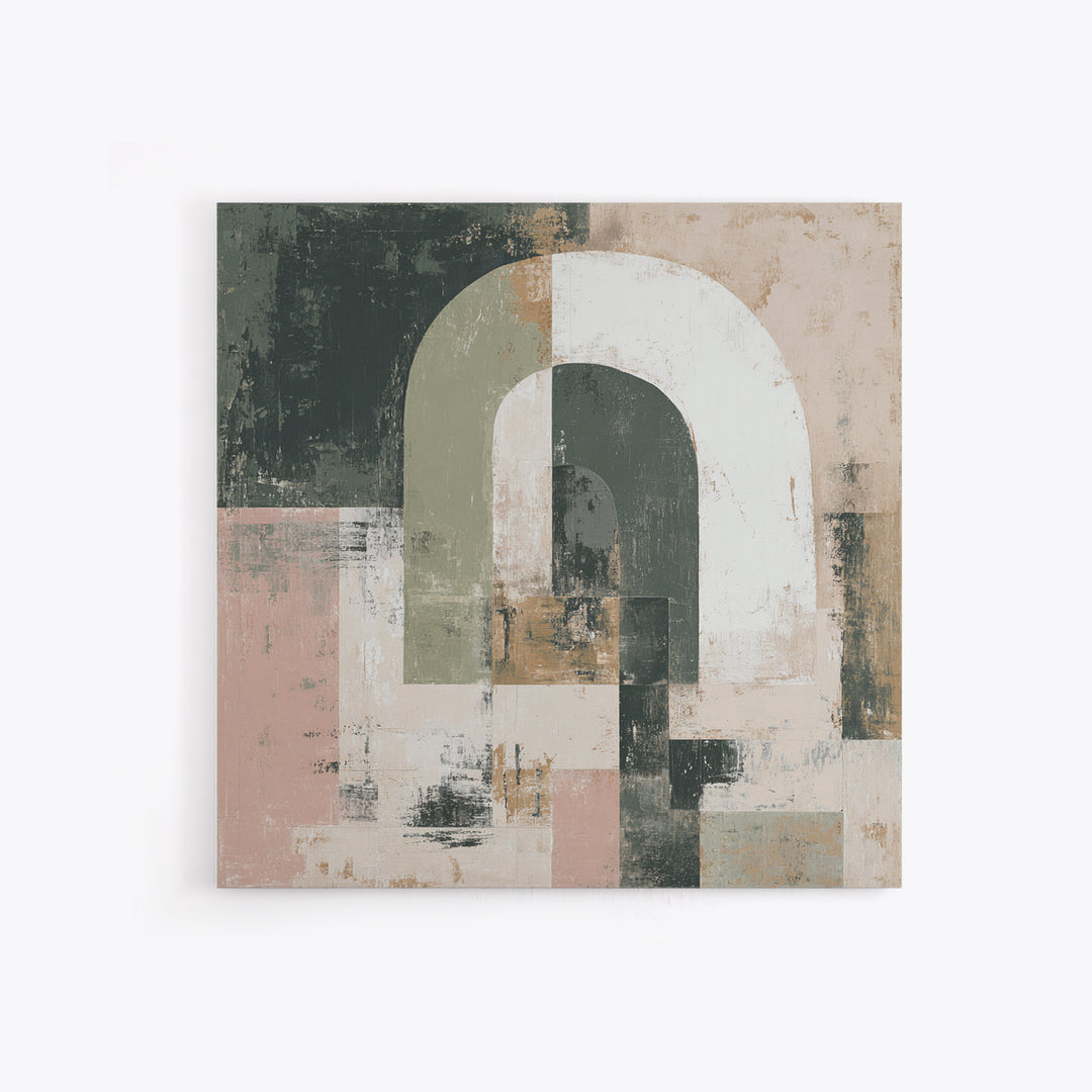 Warm Abstract Arches Canvas Print, Guest Bedroom Art, Wall Art, Bedroom Decor, Fine Art, Guest, New Home Gift, Printable Art, GBA-1x1-99