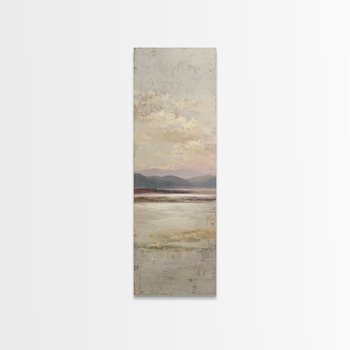 Gentle Rain over Distant Hills Canvas Print, Guest Bedroom Art, Boho Decor, Bedroom Decor, Oil Painting, Guest, Digital Prints, GBA-1x3-12