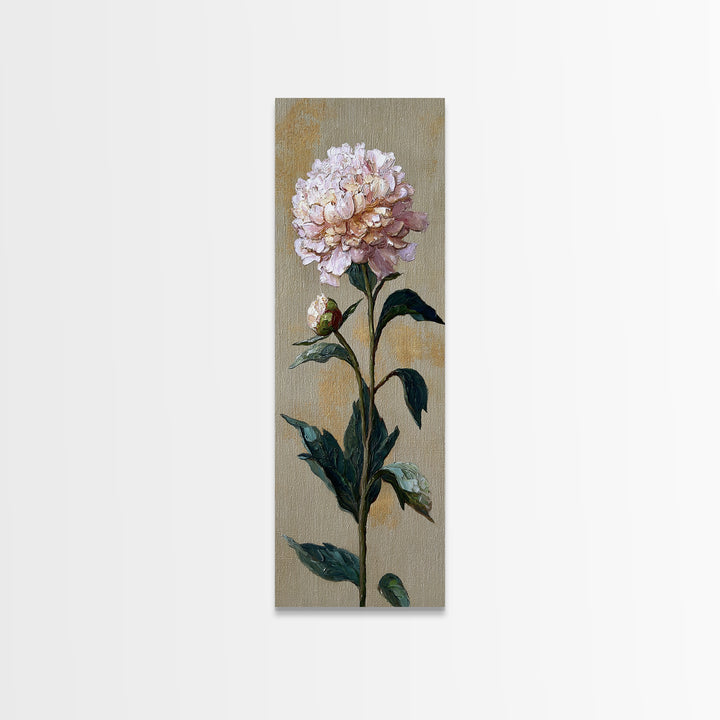 Neutral Peony Painting Canvas Print, Guest Bedroom Art, Gallery Decor, Bedroom Decor, Abstract Art, Guest, Contemporary Art, GBA-1x3-21