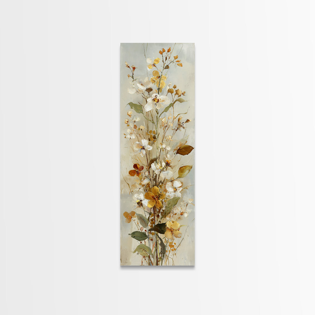 Small Bird Pair on Flowering Branch Canvas Print, Guest Bedroom Art, Digital Prints, Bedroom Decor, Oil Painting, Guest, GBA-1x3-40