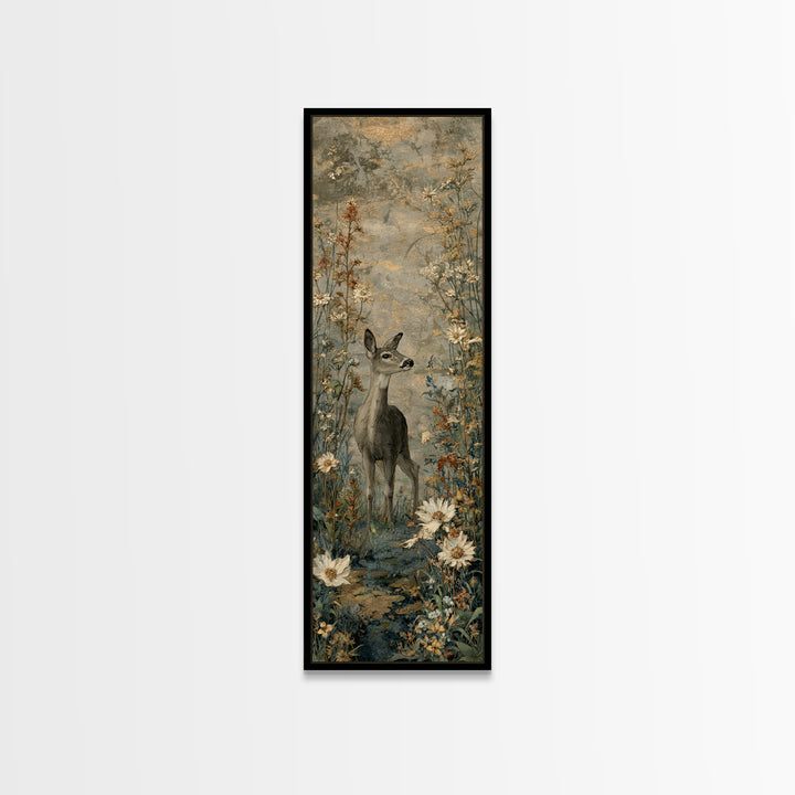 Sunlit Meadow with Delicate Flowers Canvas Print, Guest Bedroom Art, Living Room Decor, Bedroom Decor, Fine Art, Guest, GBA-1x3-51