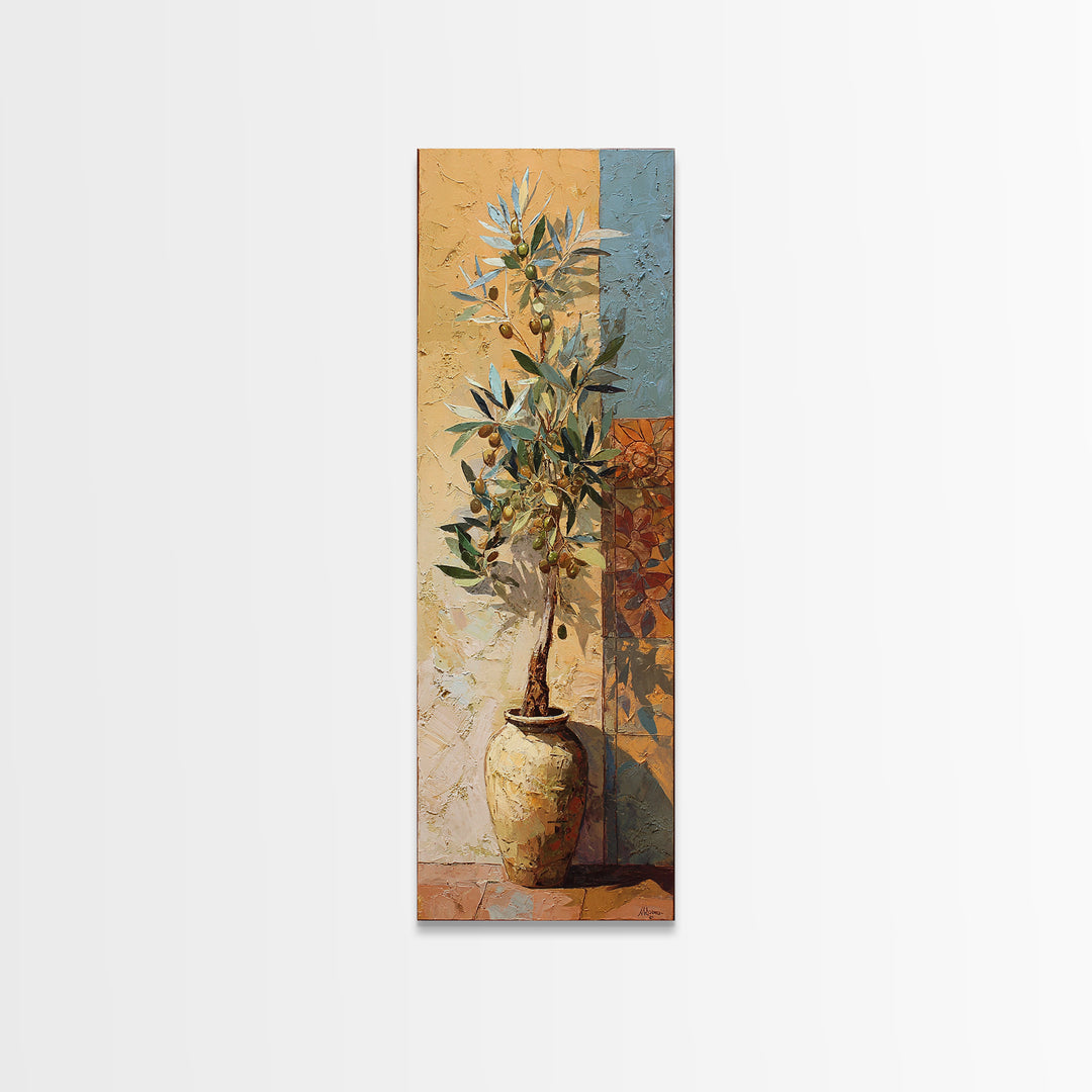 Olive Branch Still Life Framed Canvas Print, Guest Bedroom Art, Modern Decor, Bedroom Decor, Fine Art, Guest, Home Decor, GBA-1x3-53