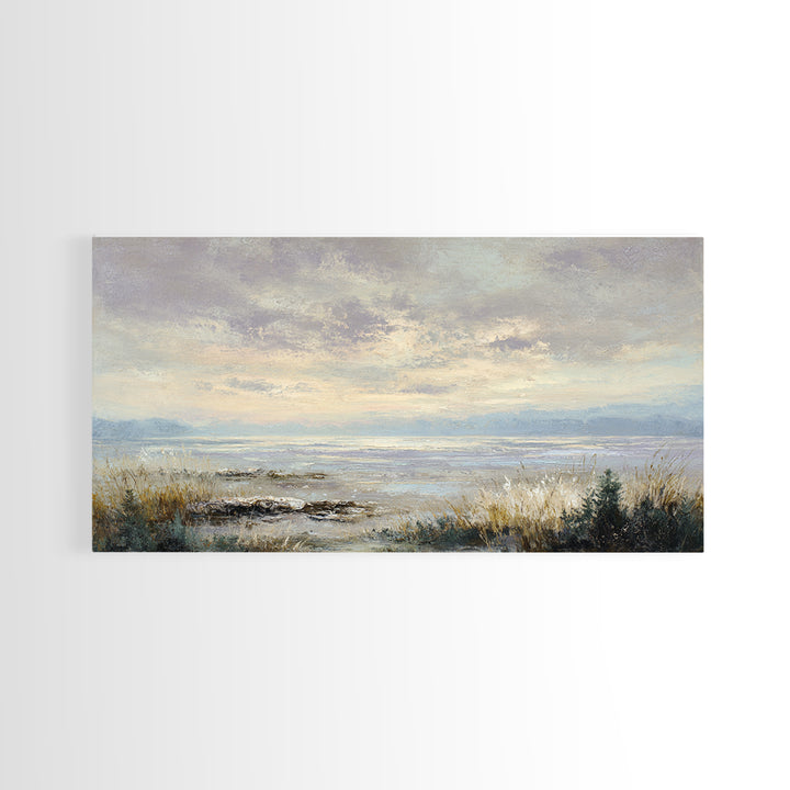 Romantic Cloudscape in Blush and Ivory Canvas Print, Guest Bedroom Art, Printable Wall Art, Bedroom Decor, Fine Art, Guest, GBA-2x1-31