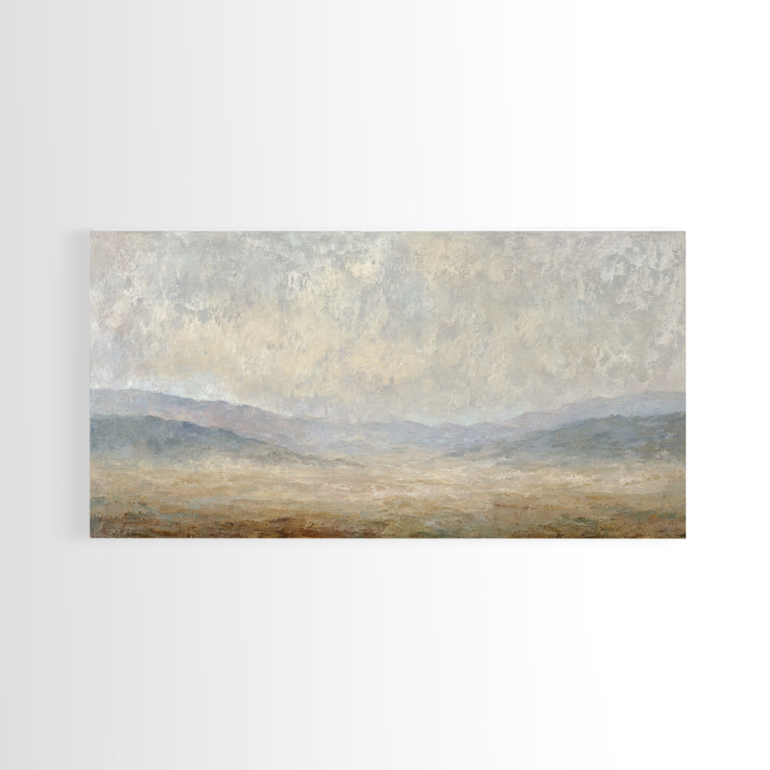 Gentle Rain over Distant Hills Canvas Print, Guest Bedroom Art, Printable Wall Art, Bedroom Decor, Watercolor Art, Guest, GBA-2x1-68