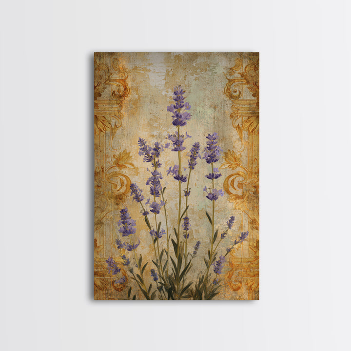 Lavender Field under Pale Sky Canvas Print, Guest Bedroom Art, Fine Art Print, Bedroom Decor, Watercolor Art, Guest, Poster, GBA-2x3-27