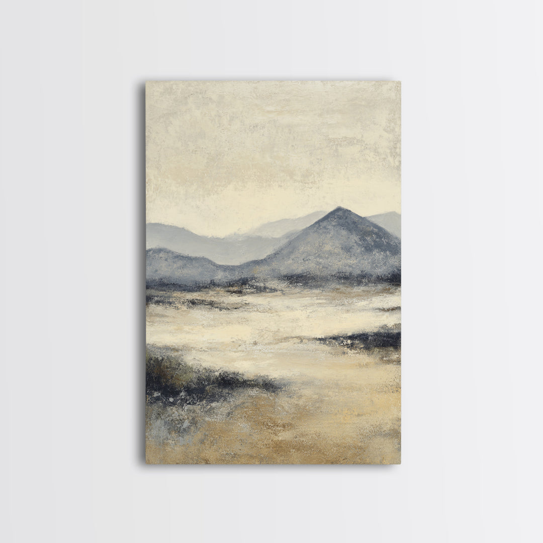 Gentle Rain over Distant Hills Canvas Print, Guest Bedroom Art, Downloadable Prints, Bedroom Decor, Fine Art, Guest, Art Print, GBA-2x3-32