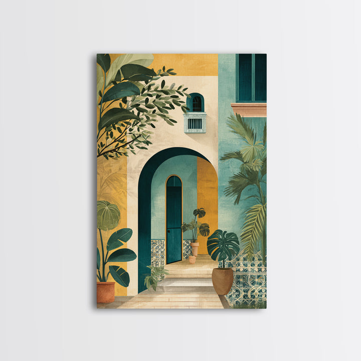 Olive Branch Still Life Framed Canvas Print, Guest Bedroom Art, Bedroom Decor, Watercolor Art, Guest, Funky Wall Art, GBA-2x3-73