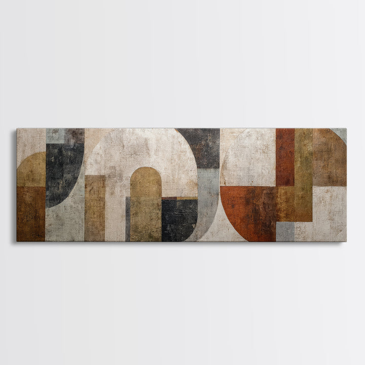 Warm Abstract Arches Canvas Print, Guest Bedroom Art, Statement Artwork, Bedroom Decor, Abstract Art, Guest, Wall Decor, GBA-3x1-19