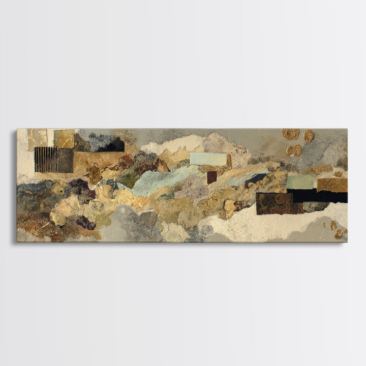 Abstract Woven Texture Canvas Print, Guest Bedroom Art, Cat Wall Art, Bedroom Decor, Abstract Art, Guest, Fine Art Print, GBA-3x1-6