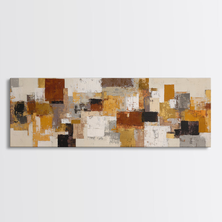 Abstract Woven Texture Canvas Print, Guest Bedroom Art, Poster, Bedroom Decor, Guest, Farmhouse Decor, Living Room Decor, GBA-3x1-78