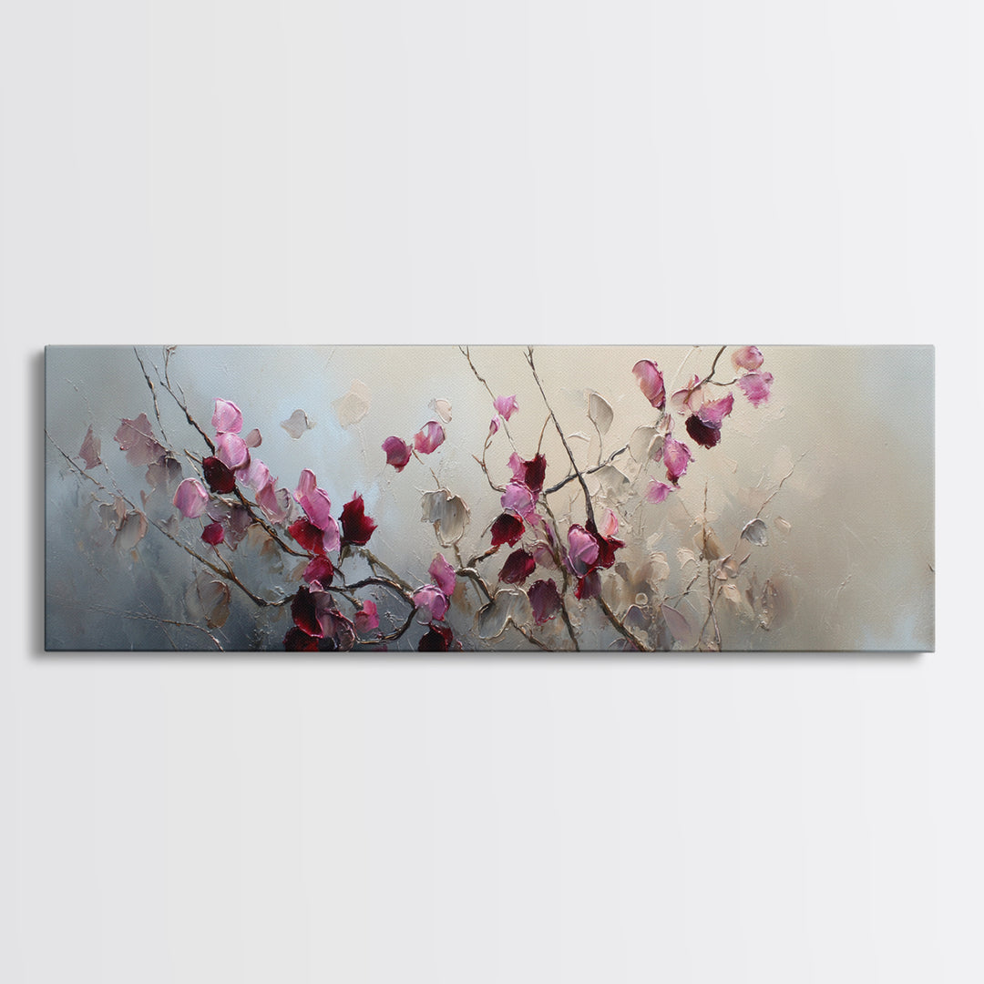 Lavender Field under Pale Sky Canvas Print, Guest Bedroom Art, Print, Bedroom Decor, Fine Art, Guest, Living Room Wall Art, GBA-3x1-83