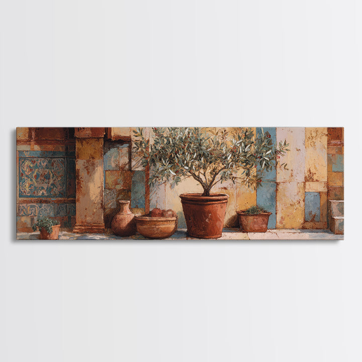 Olive Branch Still Life Framed Canvas Print, Guest Bedroom Art, Framed Wall Art, Bedroom Decor, Guest, Farmhouse Wall Decor, GBA-3x1-9