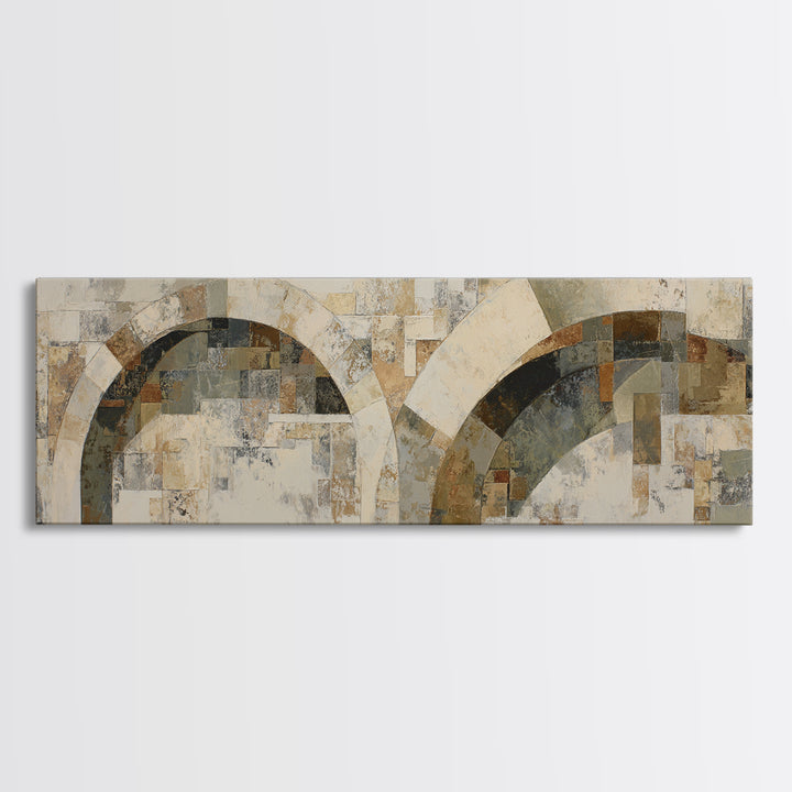 Warm Abstract Arches Canvas Print, Guest Bedroom Art, Room Decor, Bedroom Decor, Abstract Art, Guest, Printable Wall Art, GBA-3x1-91