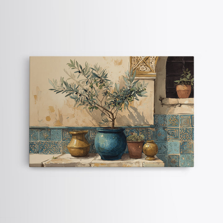 Olive Branch Still Life Framed Canvas Print, Guest Bedroom Art, Above Bed Decor, Bedroom Decor, Fine Art, Guest, Boho Decor, GBA-3x2-45