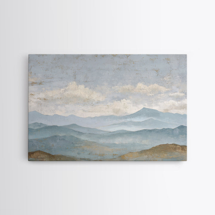 Gentle Rain over Distant Hills Canvas Print, Guest Bedroom Art, Pink Wall Art, Bedroom Decor, Abstract Art, Guest, New Home, GBA-3x2-52