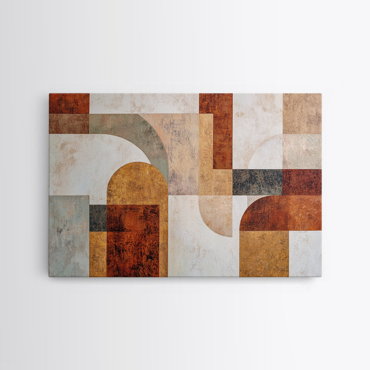Warm Abstract Arches Framed Canvas Print, Guest Bedroom Art, Home Decor, Bedroom Decor, Fine Art, Guest, Printable Art, GBA-3x2-7