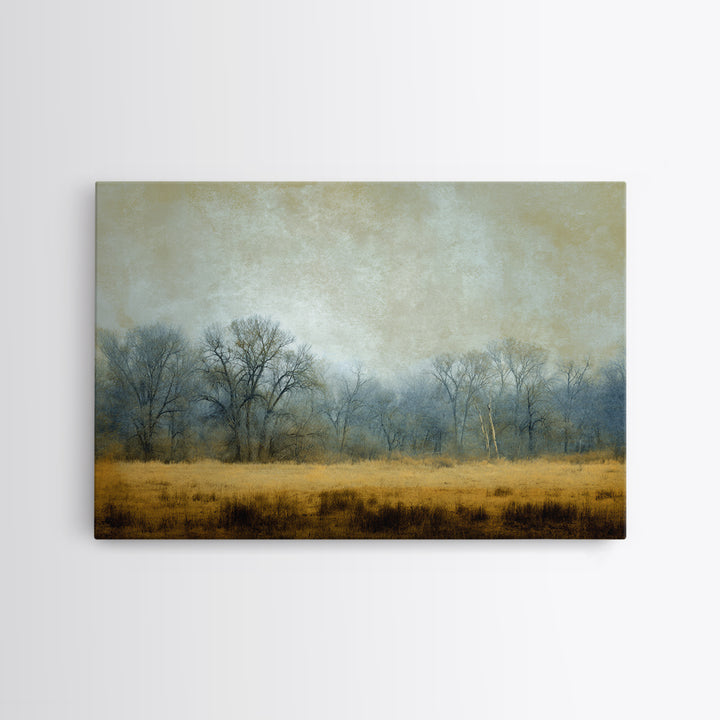 Monochrome Forest Silhouette Canvas Print, Guest Bedroom Art, Farmhouse Wall Art, Bedroom Decor, Fine Art, Guest, GBA-3x2-89