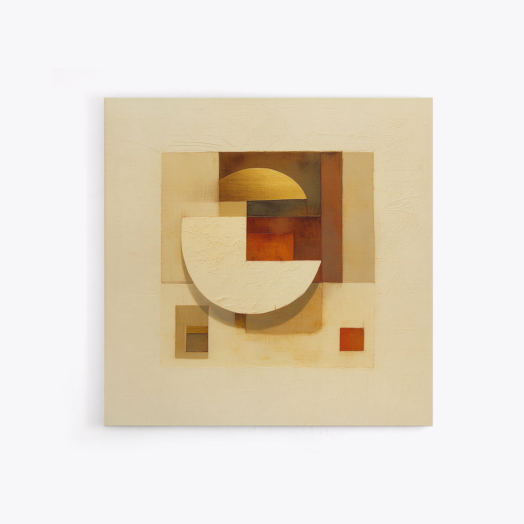 Earthy Plaster Texture Abstract Canvas Print, General Fine Art, Canvas, Living Room Decor, Abstract Art, Canvas Art, GEN-1x1-15