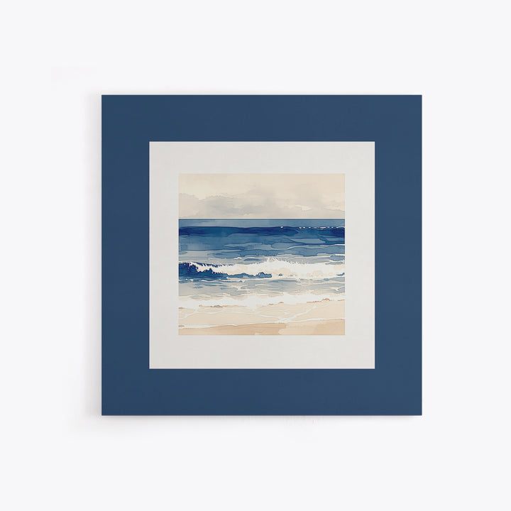 Coastal Water Study Framed Canvas Print, General Fine Art, Textured Painting, Living Room Decor, Fine Art, Art Prints, GEN-1x1-29