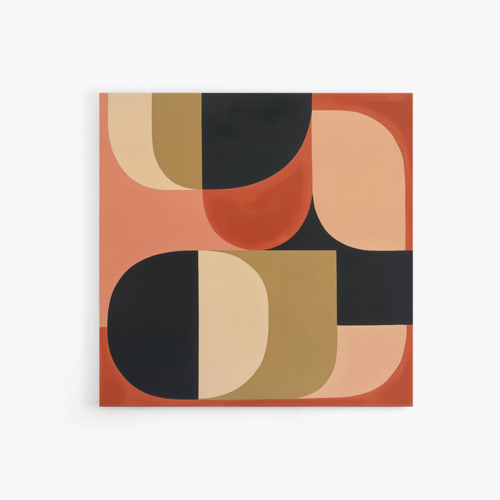 Warm Terracotta Abstract Canvas Print, General Fine Art, Bedroom Decor, Living Room Decor, Abstract Art, Minimalist Decor, GEN-1x1-30
