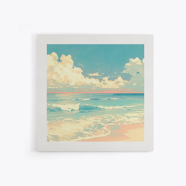 Coastal Water Study Canvas Print, General Fine Art, Poster, Living Room Decor, Fine Art, Wall Art Prints, Mid Century Modern, GEN-1x1-77
